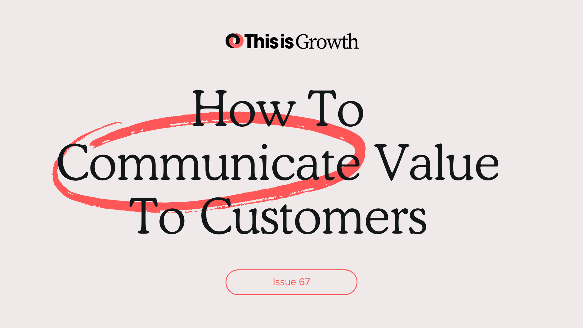 #67: How To Communicate Value To Customers