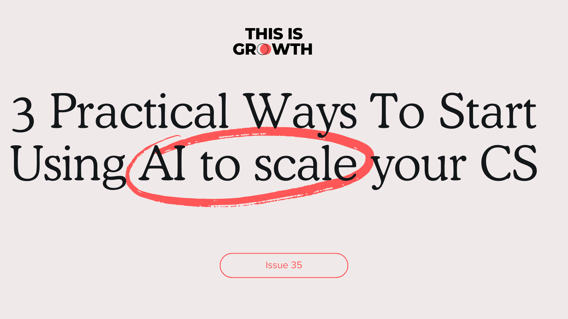 #35: 3 Practical Ways To Start Using AI to scale your CS