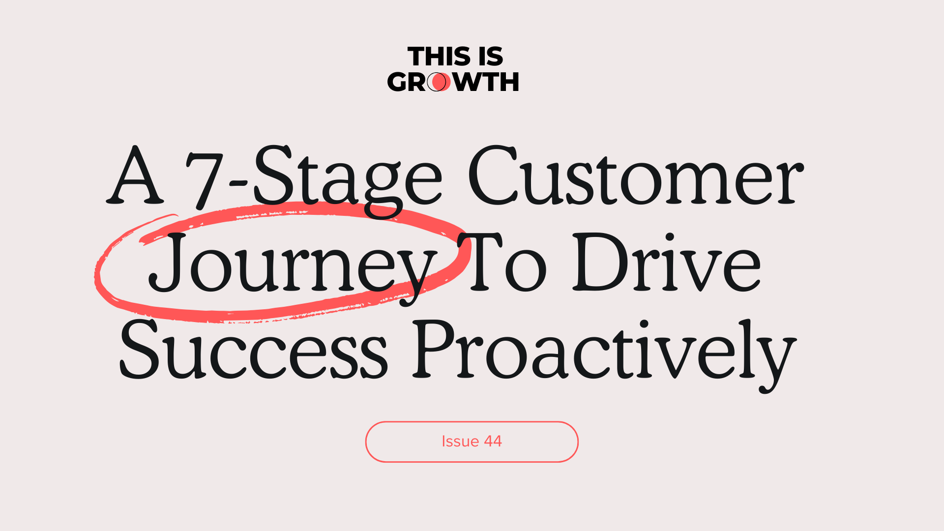 A 7-Stage Customer Journey To Drive Success Proactively