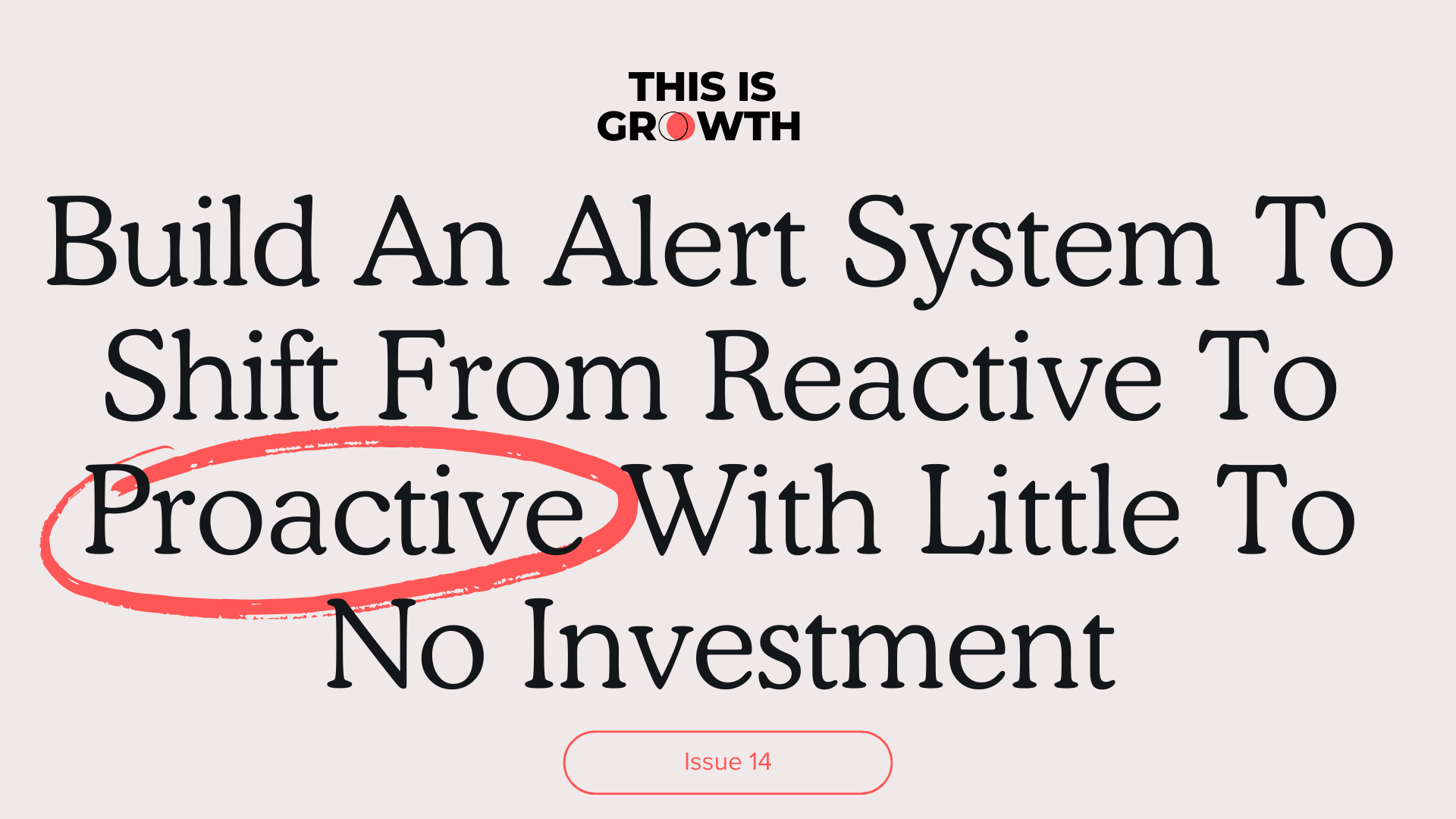 proactive alert system for customer success